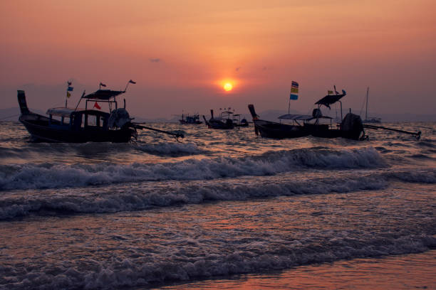 istock Sunset at Khlong Muang Beach, Krabi, Thailand 1135637543
