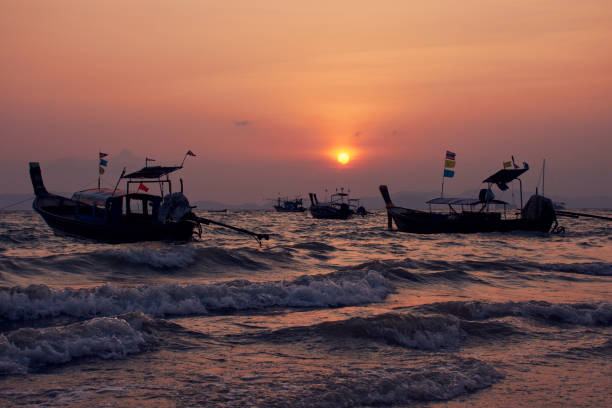 istock Sunset at Khlong Muang Beach, Krabi, Thailand 1135637545