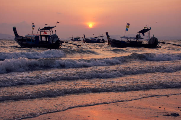 istock Sunset at Khlong Muang Beach, Krabi, Thailand 1135637548