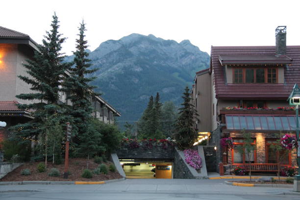 istock Under Mountain Car Park Banff 1135643606