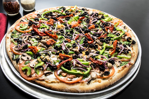 Veggie Pizza And Toppings