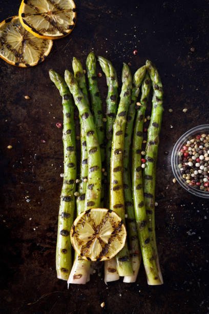 Grilled asparagus