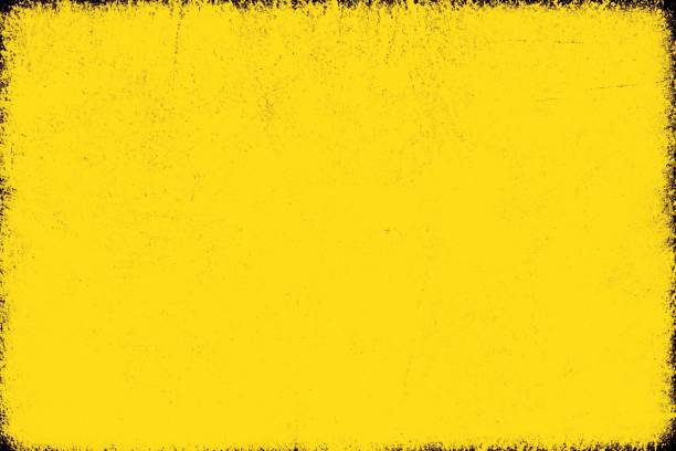 Yellow grunge background. Old paint texture