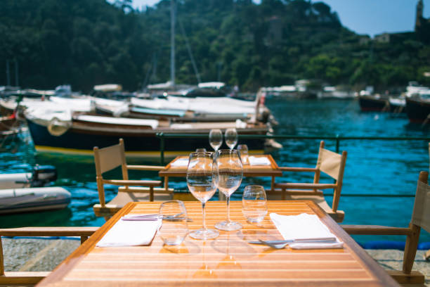istock Restaurant with a view in Portofino 1135673669