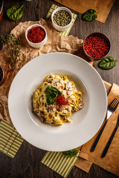 istock Tagliatelle vegetarian pasta dish 1135674294