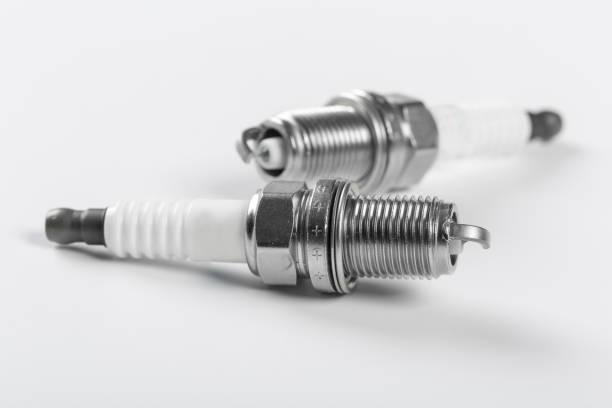 istock Spark plugs gasoline internal combustion engine on white background 1135674622