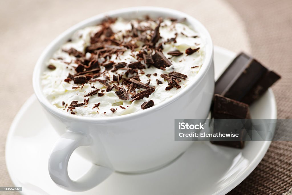 Cioccolata calda - Foto stock royalty-free di A forma di blocco