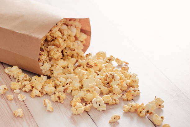 istock Homemade Kettle Corn Popcorn in a Bag 1135678338