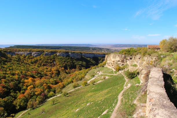 istock cave city Chufut-Kale in the autumn 1135679789