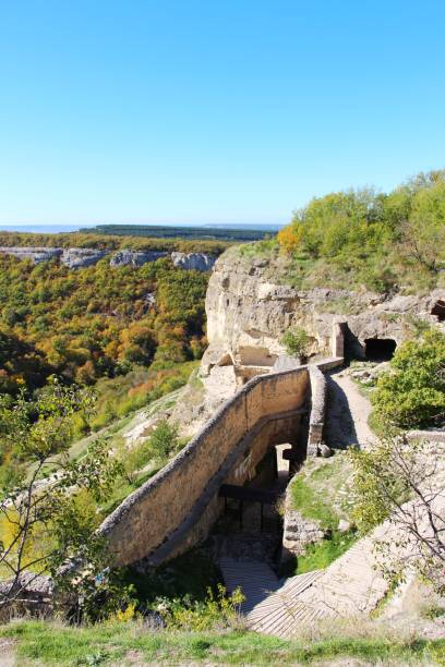 istock cave city Chufut-Kale in the autumn 1135680574