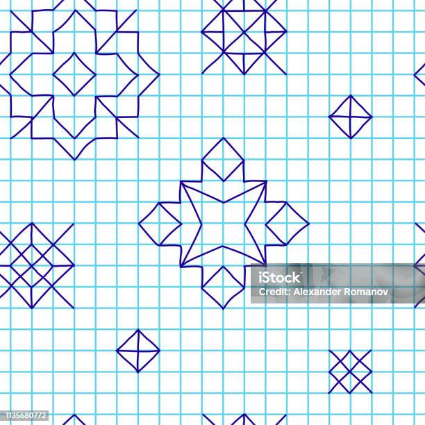 Pattern Note For Computer Patterns In The Notebook Stock Illustration - Download Image Now - Data ...