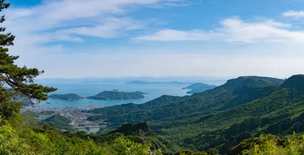 Kankakei is a valley in Shodoshima Island in Kagawa Prefecture, Japan. Nation designated scenic spot and overlooking the Great Valley and the sea.