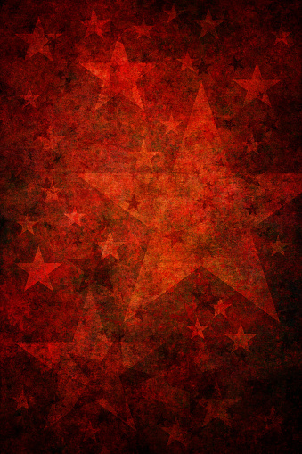 Damaged red star background