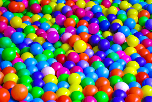 istock Bright plastic balls on the children's playground 1135690069