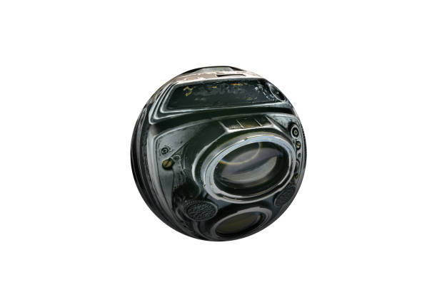 Old lens mounted on camera.
