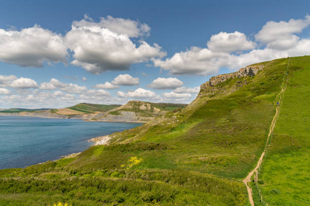 istock Emmett's Hill, South West Coast Path, Jurassic Coast, Dorset, UK 1135694941