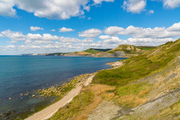 istock Emmett's Hill, South West Coast Path, Jurassic Coast, Dorset, UK 1135694950