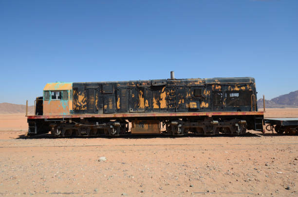 istock Jordan, train on old railway station 1135695216
