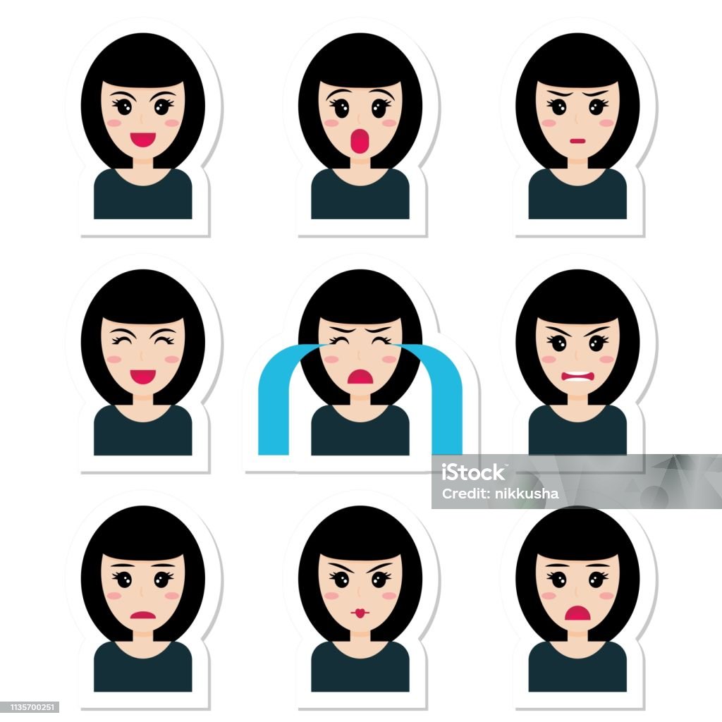 Ilustración de Personaje De Dibujos Animados Plana Chica Linda Con El Pelo Negro Diferentes Emociones Vector Conjunto De Chica Emoción Alegría Risa Sonrisa Vergüenza Enojo Disgusto Molestia Sorpresa Grito Infeliz Estilo De Ilustración de Personaje De Dibujos Animados Plana Chica Linda Con El Pelo Negro Diferentes Emociones Vector Conjunto De Chica Emoción Alegría Risa Sonrisa Vergüenza Enojo Disgusto Molestia Sorpresa Grito Infeliz Estilo De