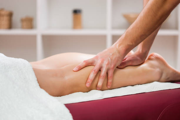 istock Woman enjoying massage 1135701499