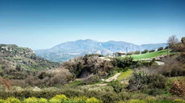 istock Mountains and field Crete Greece Europe 1135703128