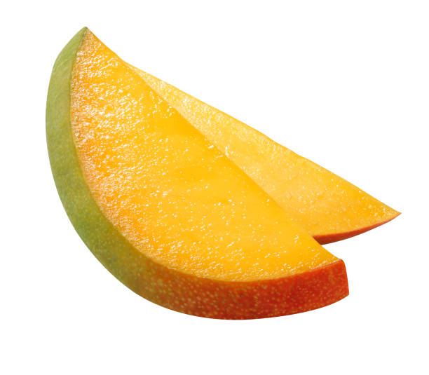 Mango Mango slices isolated mango stock pictures, royalty-free photos & images