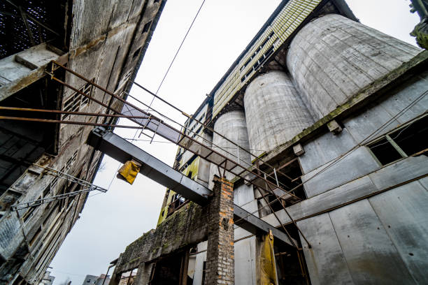 istock Abandoned old chemical factory. 1135712433