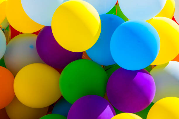 istock Background of a set of colored balloons 1135712706