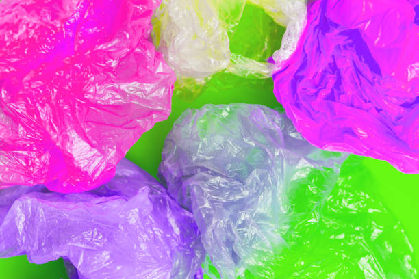 istock Save the planet concept: plastic trash, plastic bags and garbage. Environment pollution concept. 1135713426