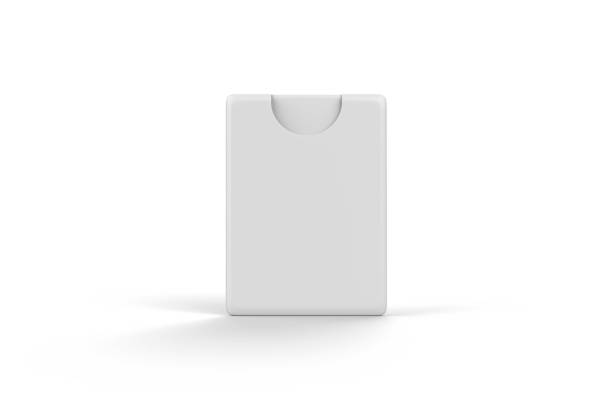 istock Pocket Perfume Mock-up Template On Isolated White Background, Ready Pocket Tester Mock-up For Your Design, 3D Illustration 1135714215