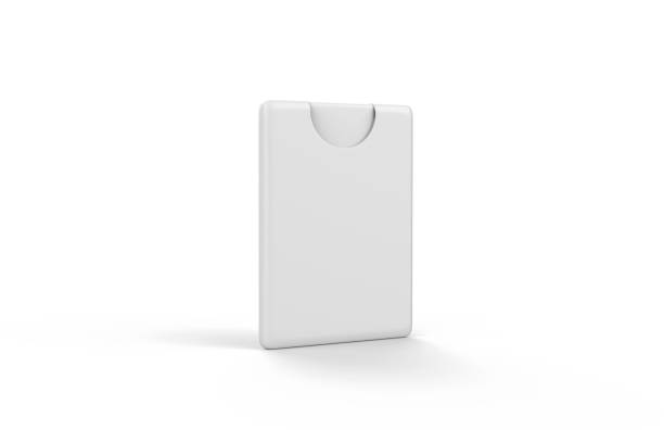 istock Pocket Perfume Mock-up Template On Isolated White Background, Ready Pocket Tester Mock-up For Your Design, 3D Illustration 1135714785