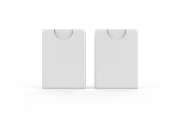 istock Pocket Perfume Mock-up Template On Isolated White Background, Ready Pocket Tester Mock-up For Your Design, 3D Illustration 1135714799