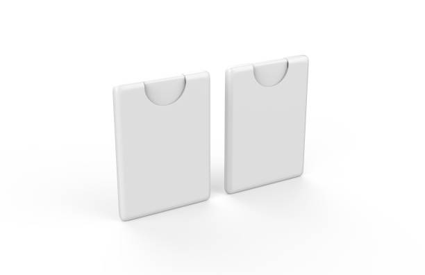 istock Pocket Perfume Mock-up Template On Isolated White Background, Ready Pocket Tester Mock-up For Your Design, 3D Illustration 1135714999