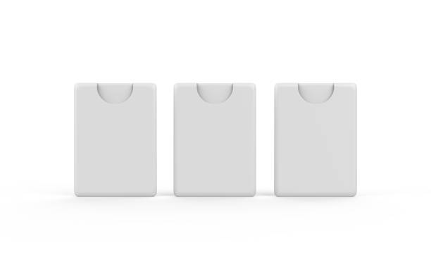 istock Pocket Perfume Mock-up Template On Isolated White Background, Ready Pocket Tester Mock-up For Your Design, 3D Illustration 1135715078