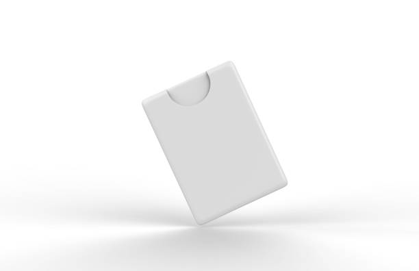 istock Pocket Perfume Mock-up Template On Isolated White Background, Ready Pocket Tester Mock-up For Your Design, 3D Illustration 1135715081