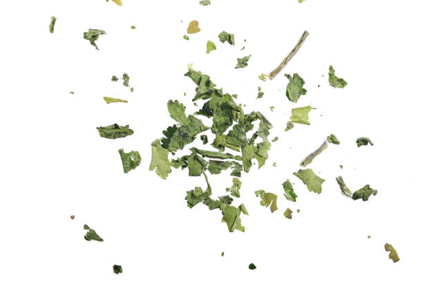 istock Heap of dried parsley on a white background 1135716635