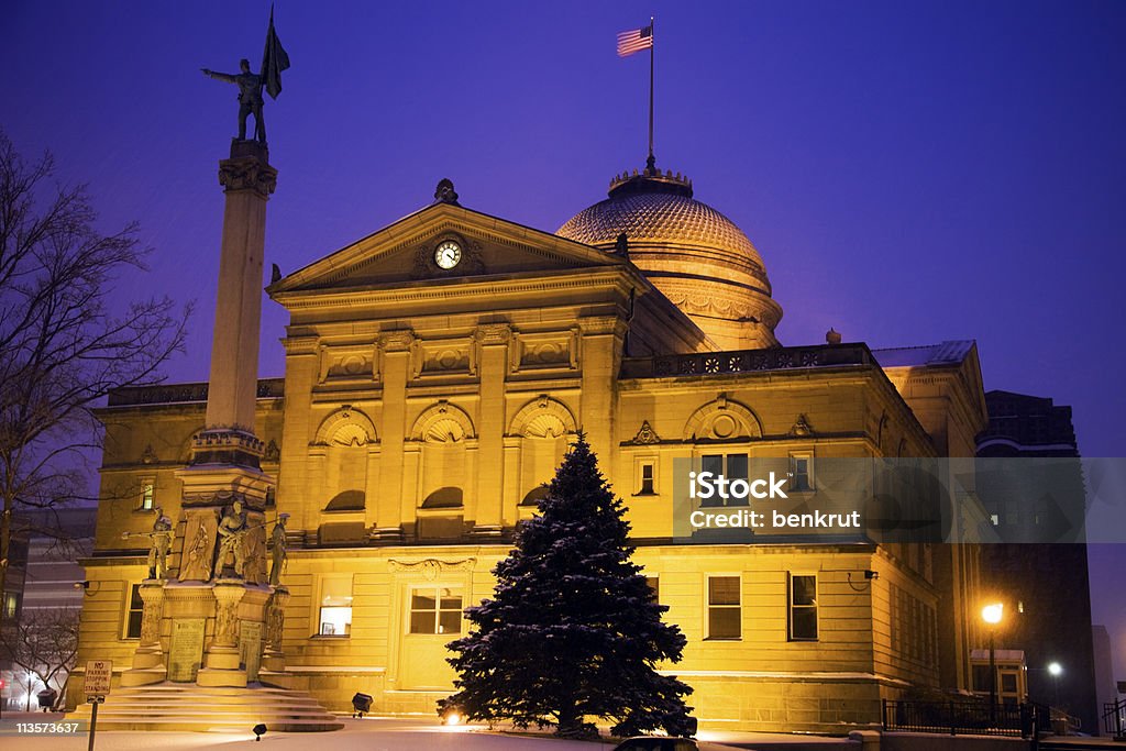 Snowing in South Bend  South Bend - Indiana Stock Photo