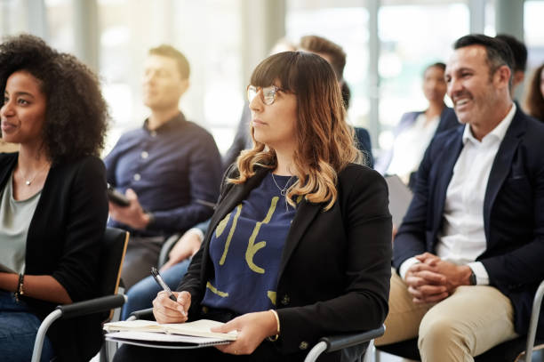 istock Attending the annual business skills development seminar 1135747407