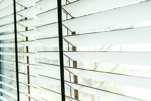 istock Beautiful blinds window decoration interior of room 1135748998