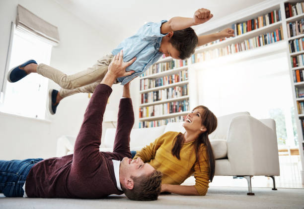 istock Fly our little superhero 1135757024