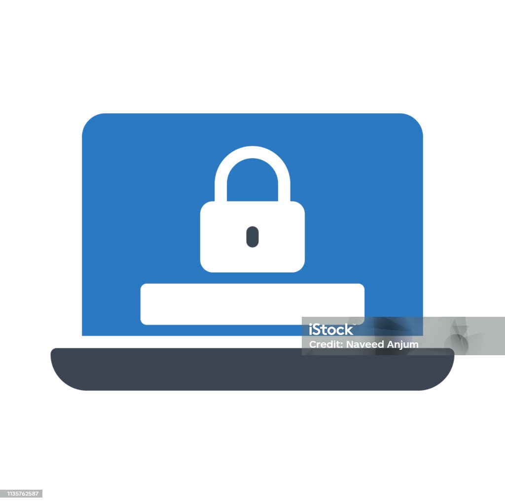 Software Lock Images Laptop Lock Stock Illustration - Download Image Now - Antivirus ...