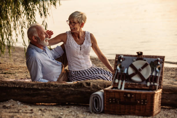 istock Romantic picnic at the beach 1135763507