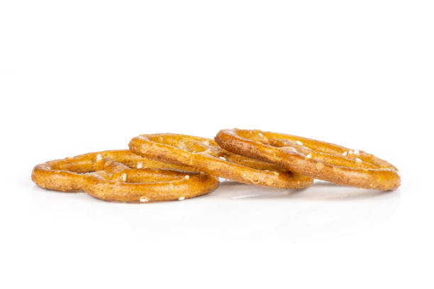 istock Mini salted pretzels isolated on white 1135765368