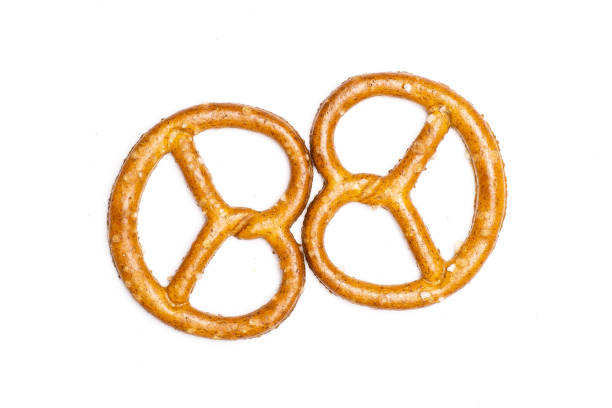 istock Mini salted pretzels isolated on white 1135765421