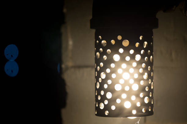 istock Retro style lantern at night outdoor. Selective focus 1135765718
