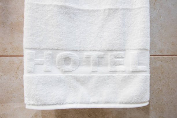 istock Clean white towels in the hotel 1135765926
