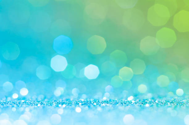 Green,yellow,white bokeh,circle abstract light background,Blue shining lights,sparkling glittering Christmas lights.Blurred abstract elegance,smooth backdrop,artwork design for fathers day event.