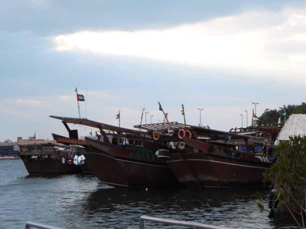 istock Boats in the Dubai Creek 1135768668