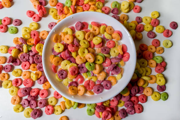 istock HEALTHY BREAKFAST OF COLORFUL CEREAL 1135771394