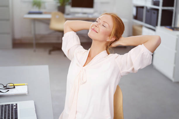 istock Successful young businesswoman taking a break 1135772146
